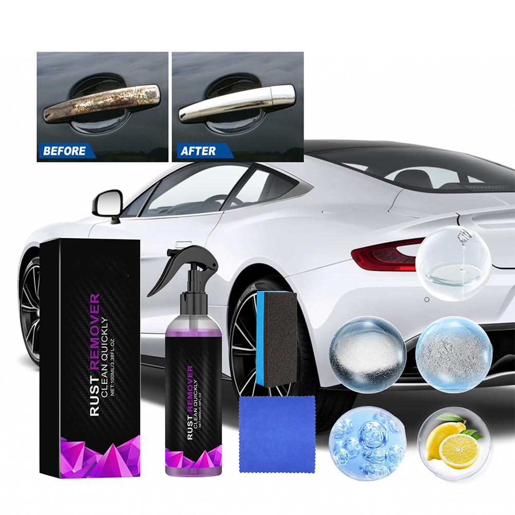 Paint Rust Inhibitor Paint Quickly Rust Remover Derusting Spray Metal Iron Prowder Stain Removal Agent Car Wheel Hub Care