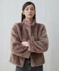 Celebshop Edition Glossy Faux Mink Horizontal Jacket