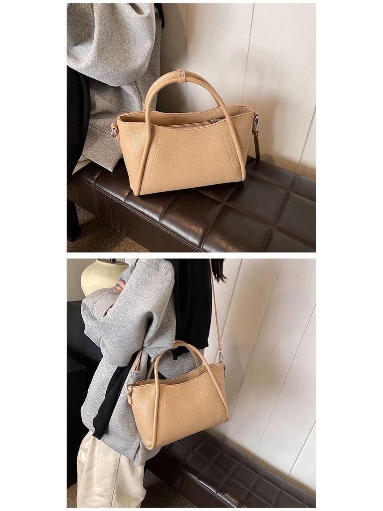 Damen Eimerhandtasche im koreanischen Stil für Frühling 2025 - Vielseitige Hand-Trage-Tasche - Lässige Schultertasche für den Arbeitsweg