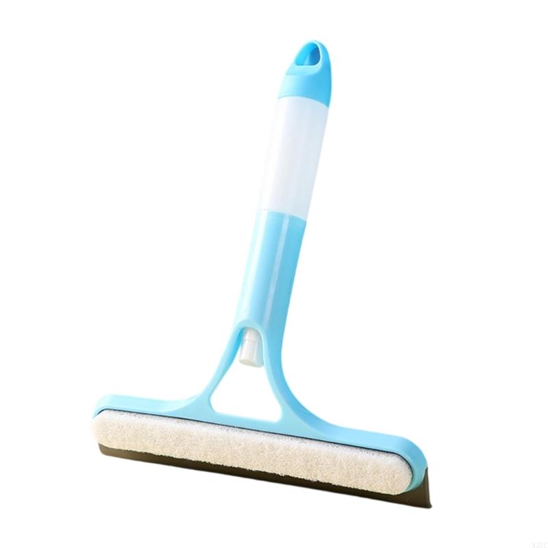 Squeegee Glass Cleaner with Soft Silicones Scraper for Mirrors Tile Shower Door X3UC синий