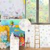 106PCS Flowers and Bubbles Wall Decals Under The Sea Birthday Party Peel and Stick Colorful Bubble Stickers Car,Bedroom,Bathroom,Windows,Laptop Decor