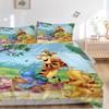 Winnie Pooh Friends Print 3Pcs Bedding Setduvet Cover With 2 Bedropillowcase Home Birthday Gift