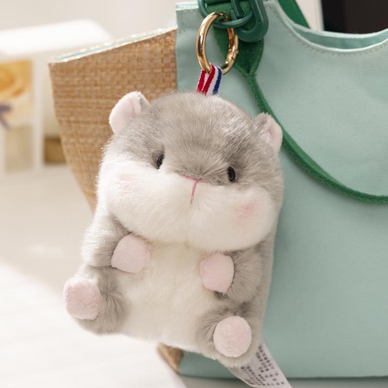 Cute Panda Plushie Backpack Pendant & Small Rabbit Hamster Toy