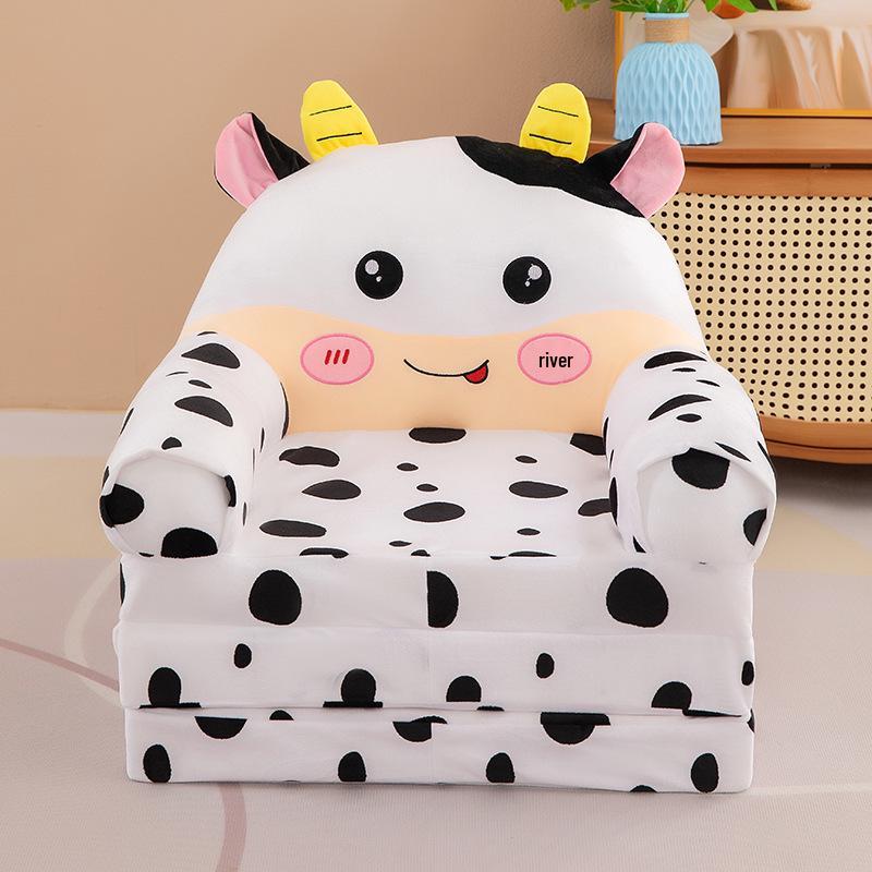 Foldable Cartoon Animal Plush Sofa Chair for Kids