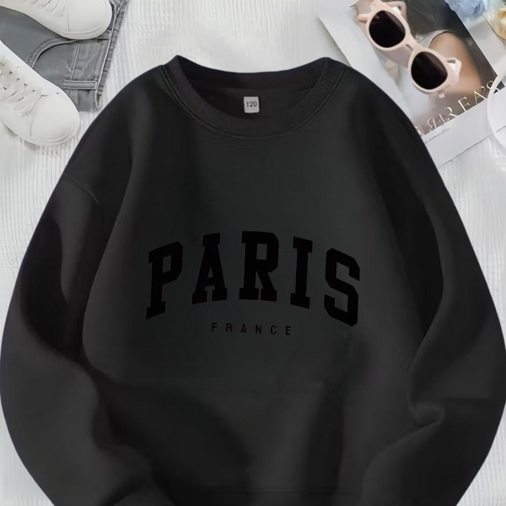 Autumn/Winter Casual Crew Neck Sweatshirts for Boys and Girls,Stylish and Warm for Halloween and ChristmasCartoon Children'sTops