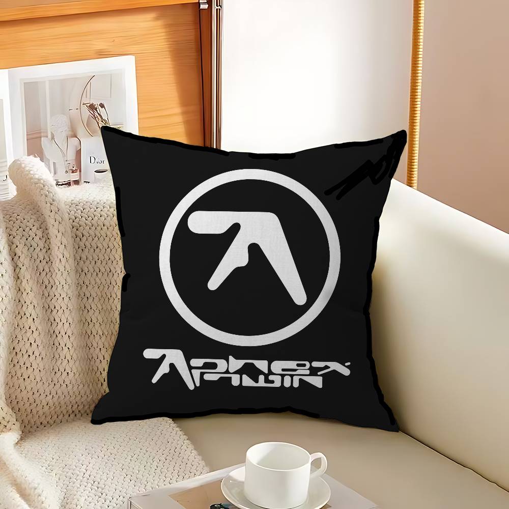 DJ AAphex TTwins Pillow Covers Cartoon Sofa Decorative Home Doublesided Printing Short Plush Cute Cushion Cover