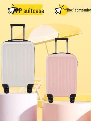 20" Minimalist Trolley Case with Combination Lock - High-Capacity Travel Suitcase