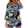 Women's 3/4 Sleeve Shirts Graphic Tees Shirts Casual Basic Tops Pullovers