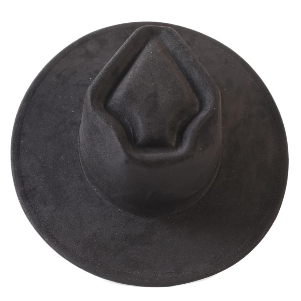 Popular European and American style suede big-brimmed top hat, men's and women's classic fashion western cowboy hat