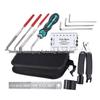 Guitar Repair Kit: 11-in-1 Tool Set with Wrench, File, String Gauge & Cutter, Fret Polisher, and Accessories