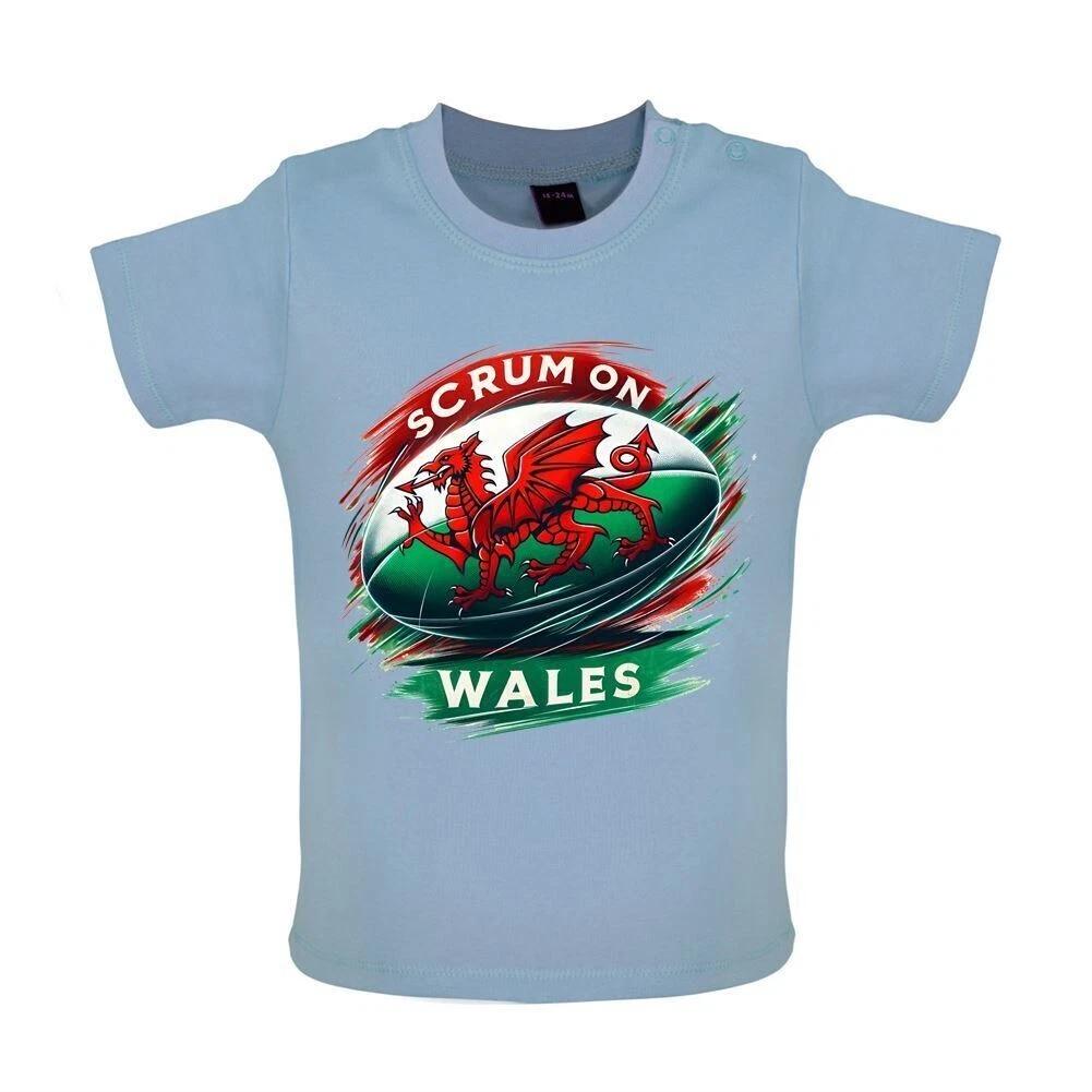 

Mixture On Wales - Kids Baby Kids Boys Girls Unisex T-Shirt / Bodysuit - Rugby 6 Six Player Fan 140
