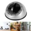 60-Minute Mechanical Kitchen Timer, Stainless Steel Wind Up Cooking Timer with Loud Ring Bell Alarm, Classic Countdown Timer