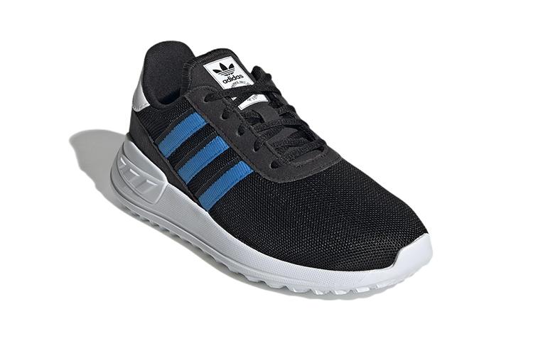 adidas Originals La Trainer Lite Abrasion Resistant Low Top Kids Lifestyle Shoes Black White Blue GZ4284