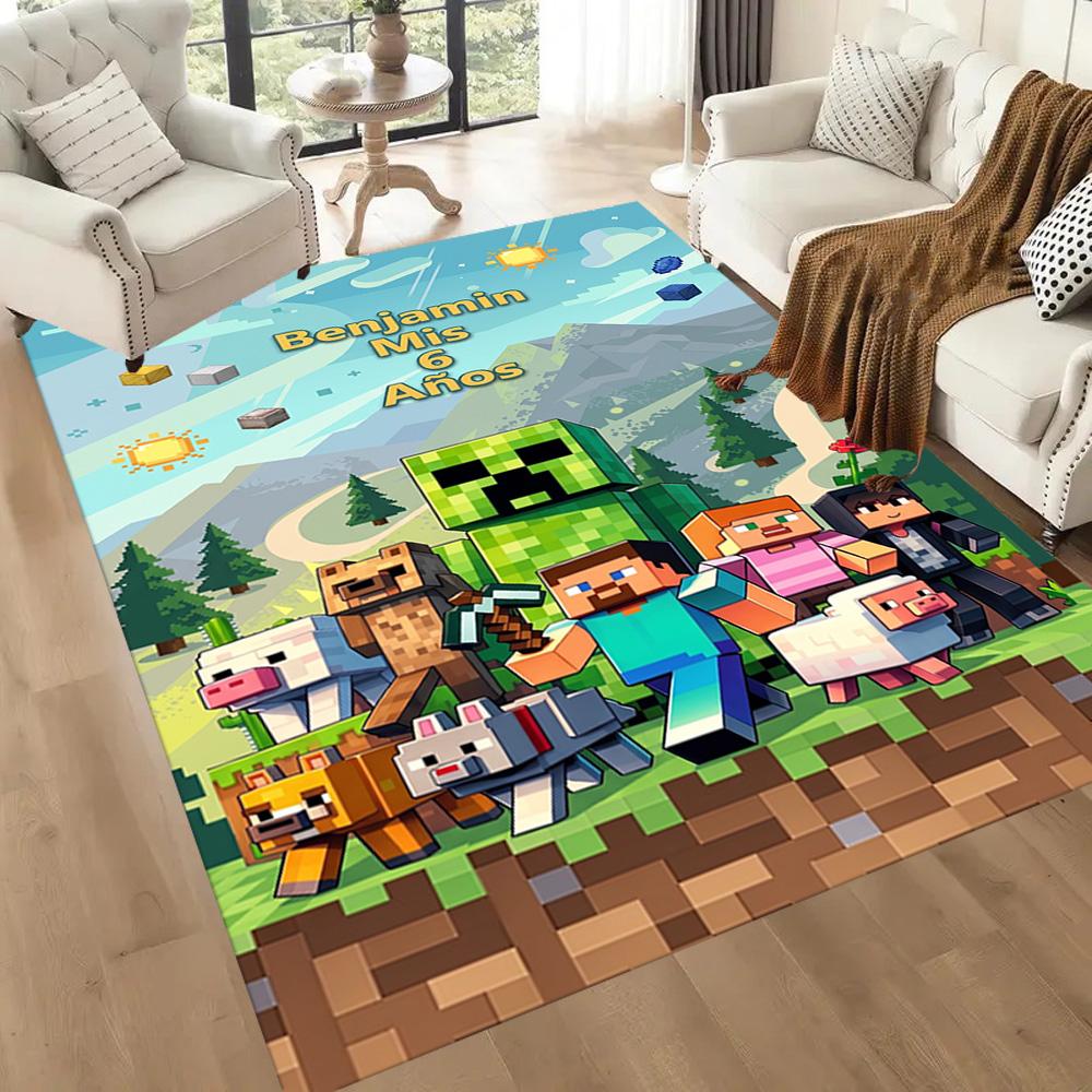 Minecraft 293 Floor Mat Suitable for Game Room Decorate room Entryway Living Rooms Antislip Carpet Office home decor Wedding Party Gift