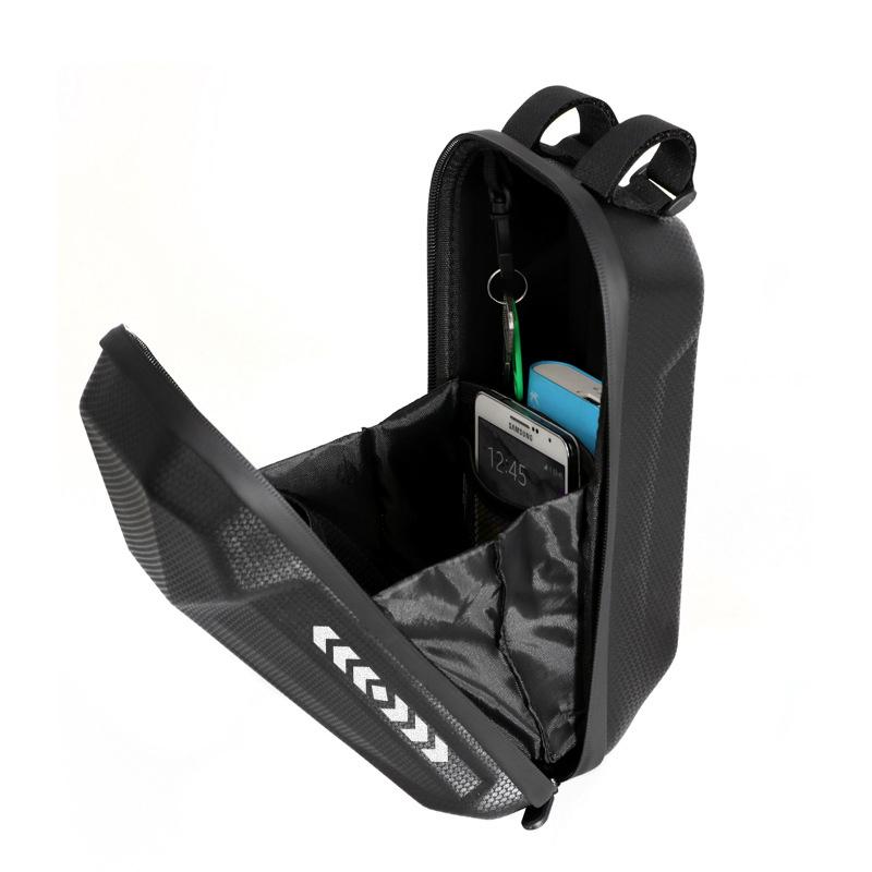 Folding Bike Bag Balance Bike Electric Scooter Handlebar Bag Eva Hard Shell Waterproof Large Capacity
