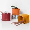 Multi-purpose Nordic Leather Desktop Storage Box For Table, Innovative Design For Makeup Brush Pen Holder Desktop Organizer