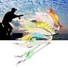 7 Pcs Silicone Soft Shrimp Baits with Hooks Luminous Swimbait Fishing Tackle