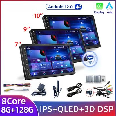 Radio Auto Android Multimedia Player 2Din 7/9/10" Inch Navigație GPS pentru Toyota Volkswagen Hyundai Nissan Kia Renault