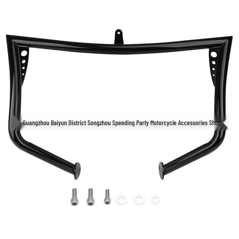 Harley Touring Glide Black Front Bumper Anti-Collision Guard 09-23 Black