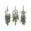 Vintage Green Feathers Dream Catcher Garden Hangings Bohemian Wind Chimes Window Pendants Room Handmade Ornament Home Decoration