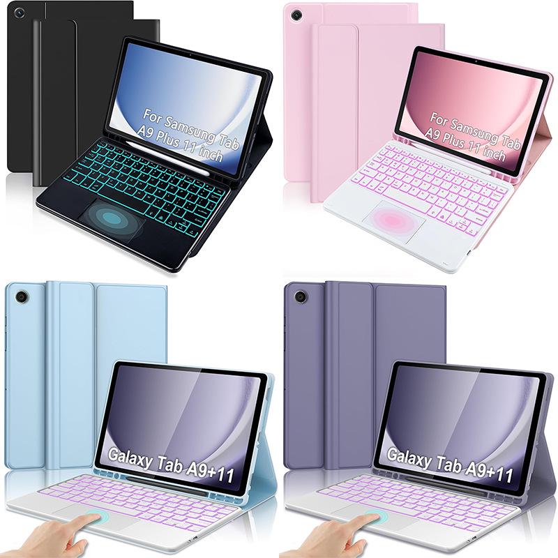 Samsung A9+ Tablet Case with Bluetooth Keyboard for 2025 A11+ Model