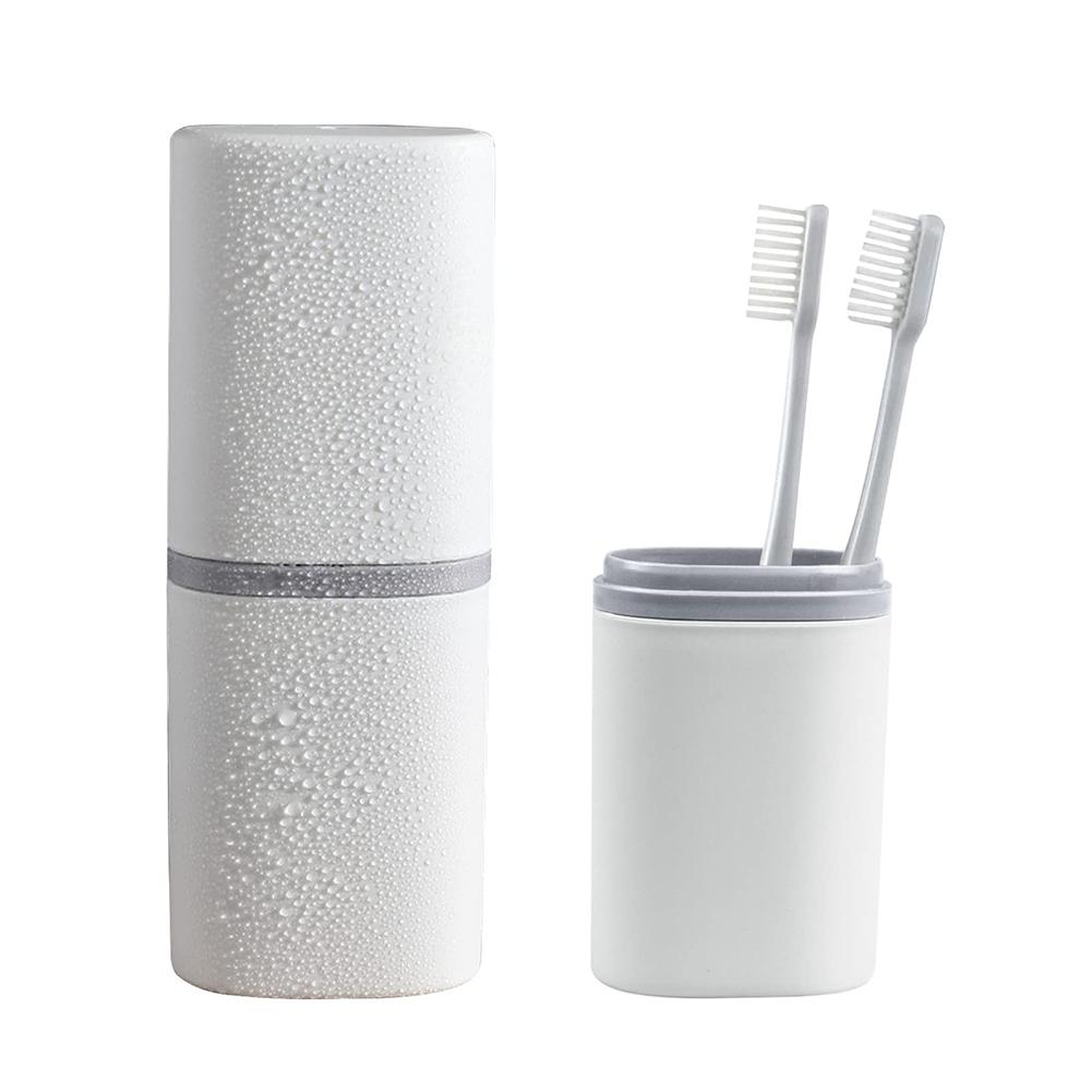 Travel Toothbrush Box Multifunctional Portable Toothbrush Holder Mouthwash Cup Storage Box Home Camping Outdoor Toothbrush Cup