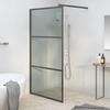 VidaXL Shower Wall Bathtub Partition Bathroom Accessory Interior Shower Partition 100x195 Cm ESG Glass 151891