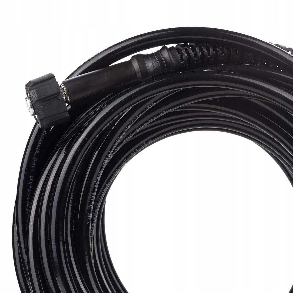 Rosfix Wąż Wysokociśnieniowy 30M – 1/4"" 155bar Z Mosiężną Dyszą I Adapterem Karcher Bayonet | Złącza M22 X 1.5 | 529bar Max | 60°C