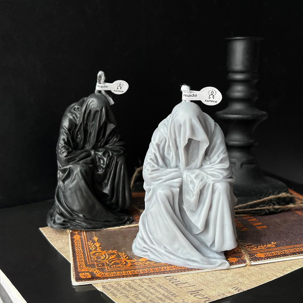 Halloween Candles Spooky Decor, Scented Wax Candles, Halloween Decoration Spooky Goth Gift Table Centerpiece For Party Festival