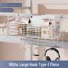 No-Drill Metal Storage Basket for Bedside & Desk