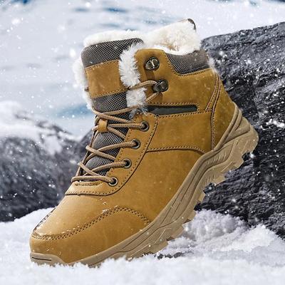 Snow Boots Men Winter Boots Keep Warm Plush Boots Hiking Men Casual Shoes Men Mountain Snow