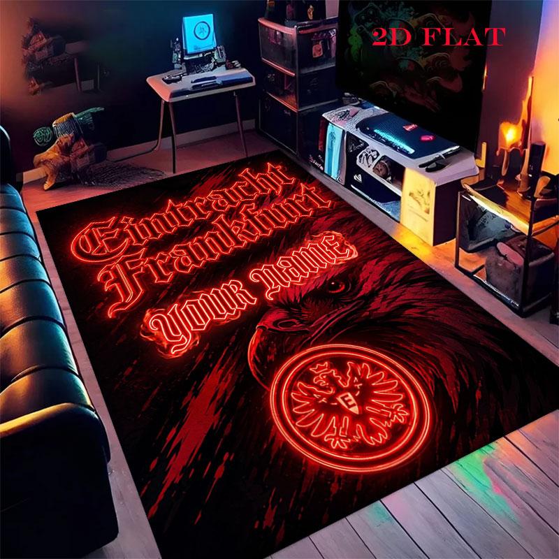 Custom Eintracht Frankfurt Carpet Rug for Living Room Bedroom Home Sofa Decoration,Kids play Nonslip Floor Mat