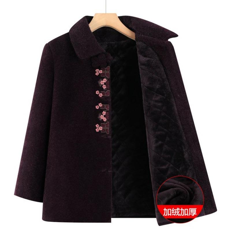 New wife winter woolen coat thickened mink top old velvet clothes