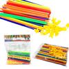 Straw Puzzle Children Intelligence Diy Parentchild Interactive Assembling Toys
