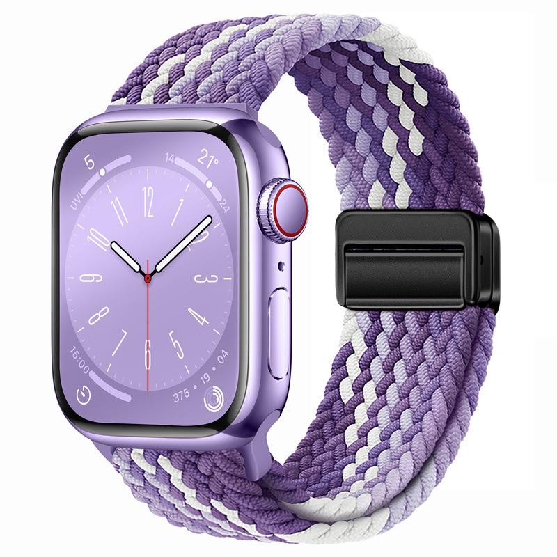 Breathable Braided Nylon Magnetic Strap for Apple iWatch S10