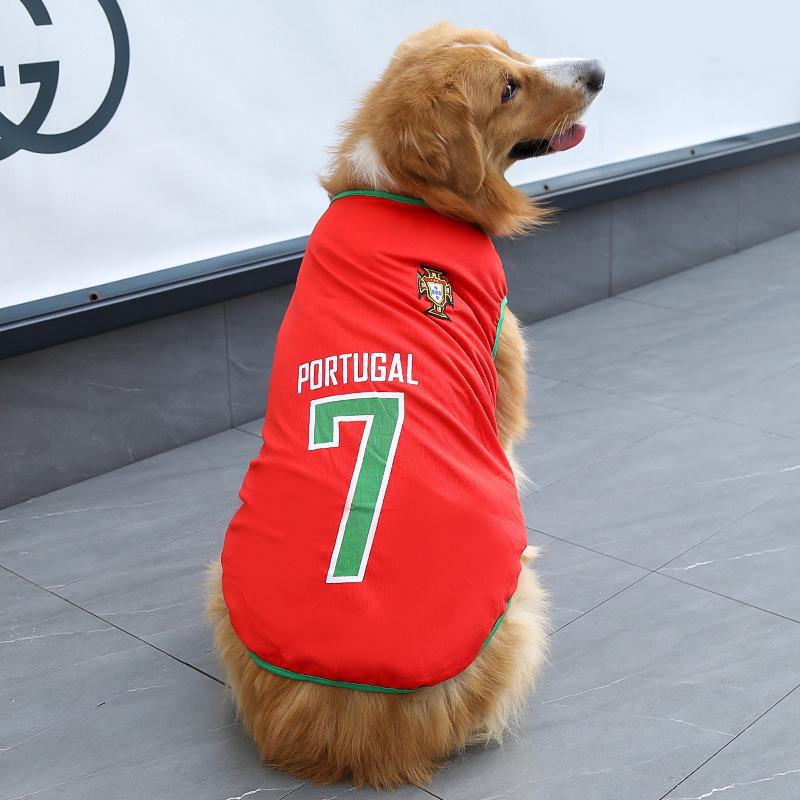 Frühlings- & Sommer-Netzweste für große Hunde: Basketball-WM-Stil