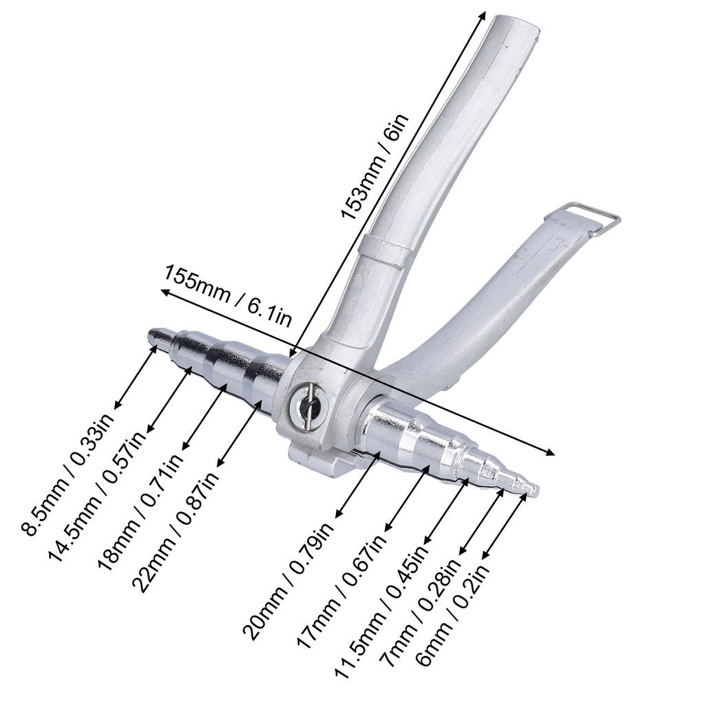 Tube Expander Copper Pipe Swaging Tool with Return Spring   Conditioner    Expanding Tool