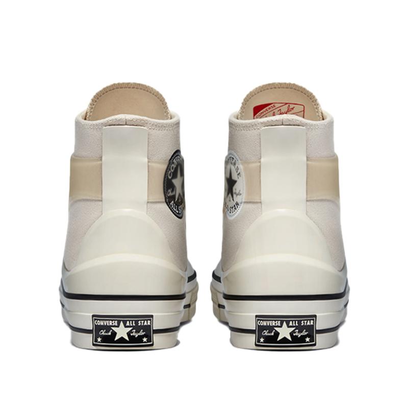 Kim Jones X Converse 1970s Chuck Taylor All Star Comfortable and Minimalist High-Top Canvas Shoes Unisex Cream White