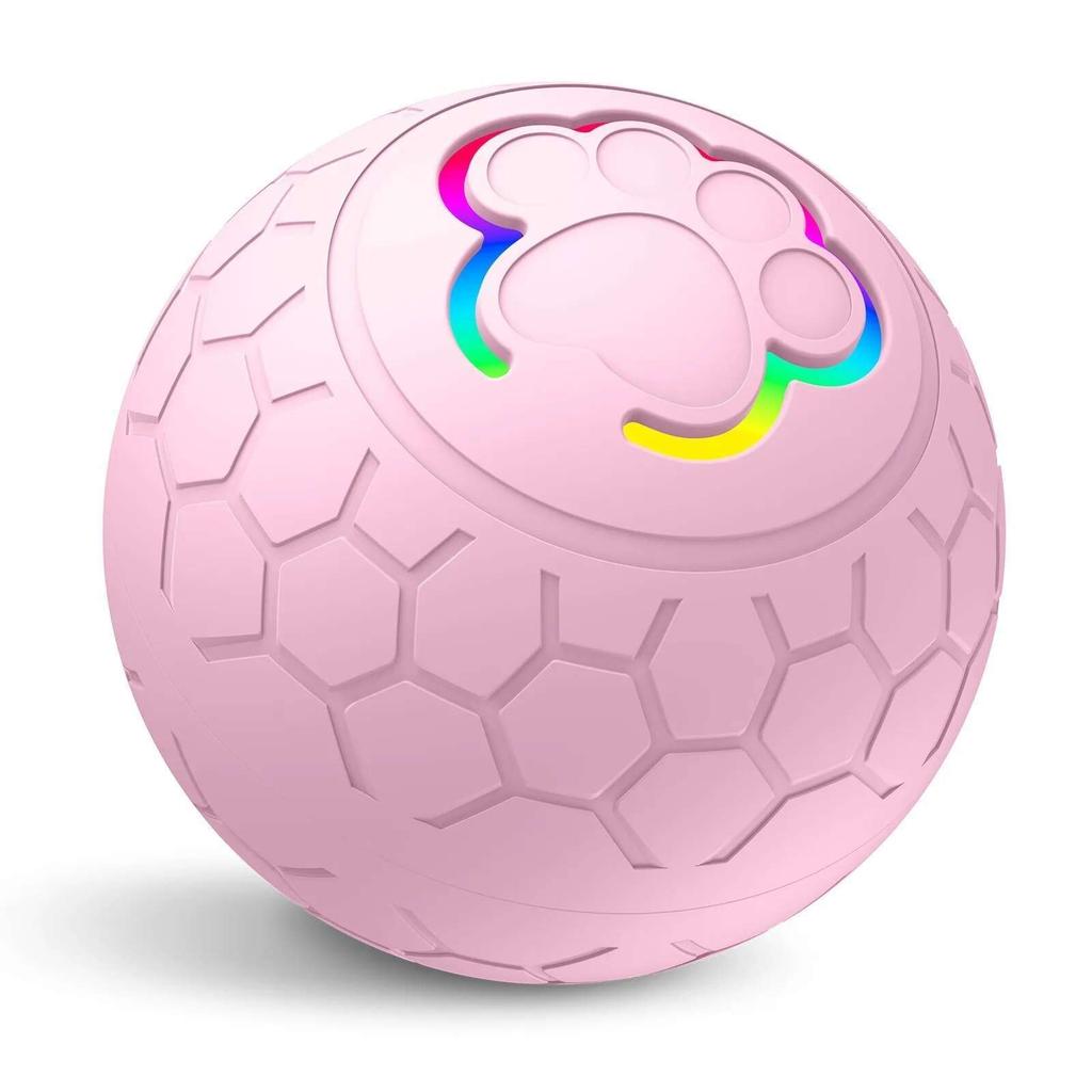 Smart Dog Interactive Toy Ball Electronic Pet Toy Ball USB Automatic Bouncing Rolling Toy Ball With RGB Lights Puppy Cat Product