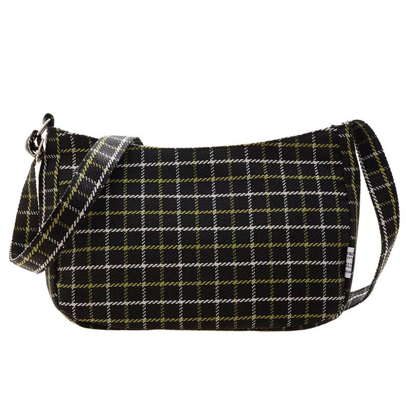 Trendy Korean Inspired Winter Plaid Children's Shoulder Bag Waterproof Lightweight Features