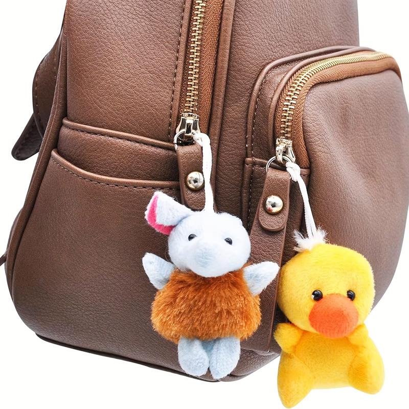 24pcs Mini Animal Plush Toy Set kawaii Animals Keychain Exquisite Decorative Items Small Stuffed Animal Birthday Gift for Friend