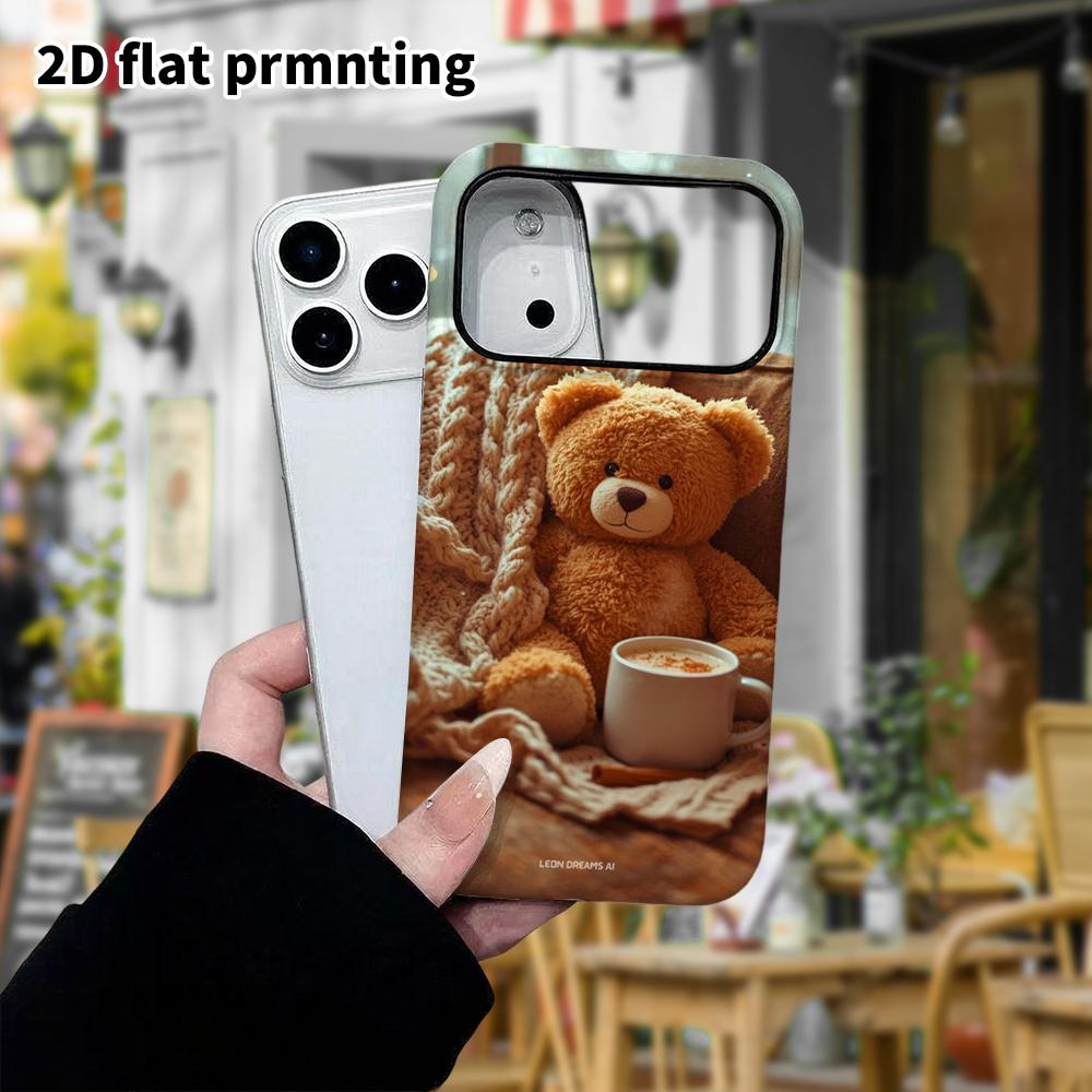 Phone Case: 2D Flat Samsung Galaxy A34 A35 M05 M06 S20 S22 S21 FE Plus 5G Protective Case, Cozy Winter Sofa Little Bear, Perfect Christmas and Hallowe