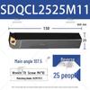 107.5° External Turning Tool Diamond Lathe Clamp Holder SDQCR1212H07 2020K11 CNC Tool Holder