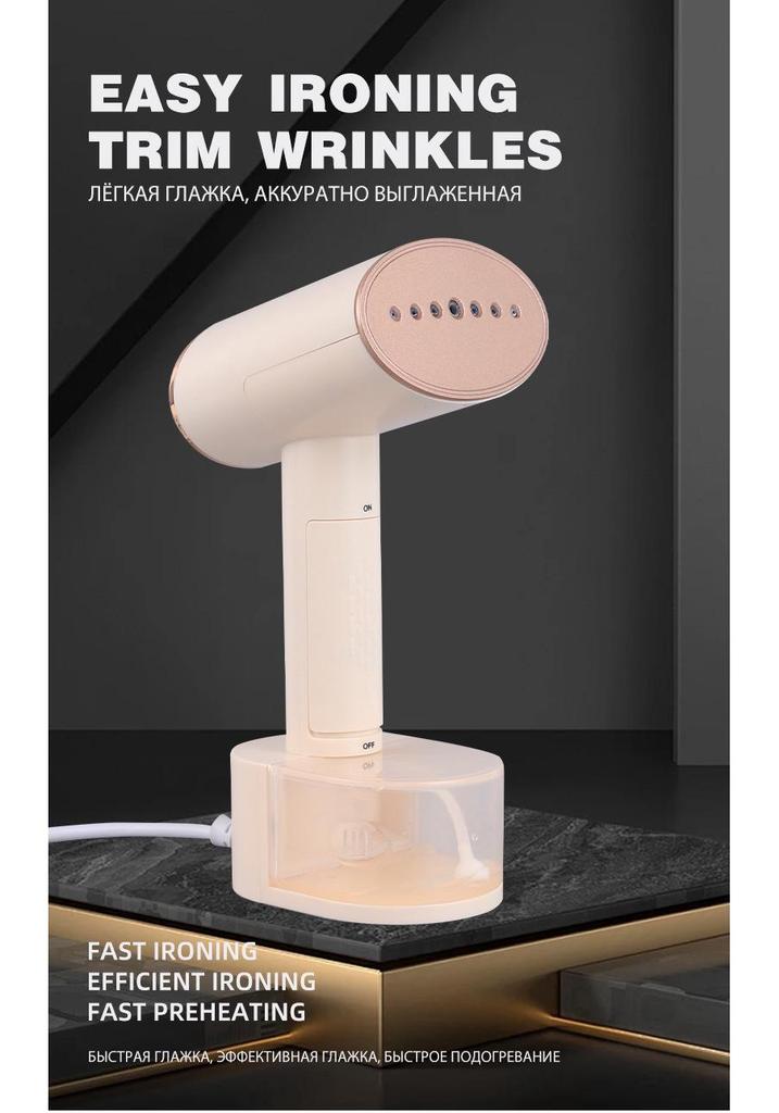Compact 2-in-1 Travel Garment Steamer & Iron