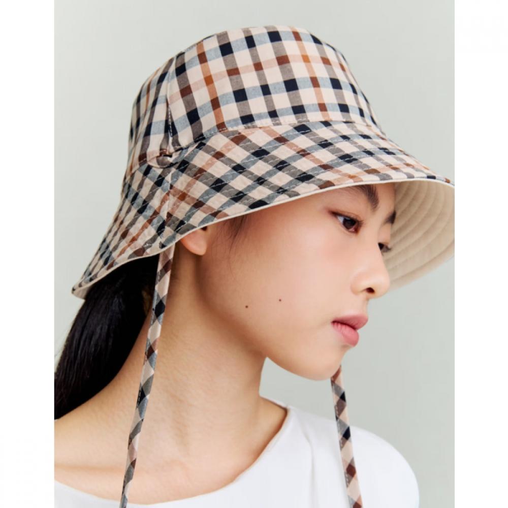 Daks Reversible Check Strap 2 Ways Bucket Hat Dche6e412iv