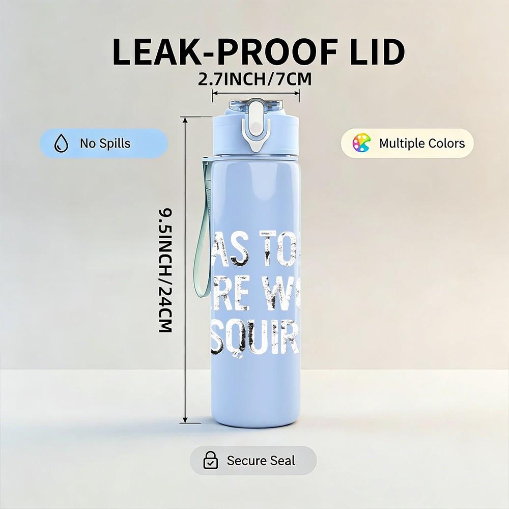 1PC I Was Told There Would Be Tacos Quote Print 750ml Color Plastic Sports Water Bottle Leakproof Flip Straw Lid Suitable for Sports Office Home Use