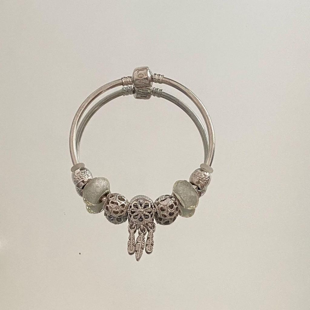 Panjia Dora Women's Stainless Steel Beaded Bracelet - European American Versatile Luxury Jewelry