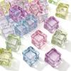 Acrylic Translucent Simulated Ice Cubes Non-porous Beads For DIY Necklace Bracelet Earrings Jewelry Making Craft Accessories
