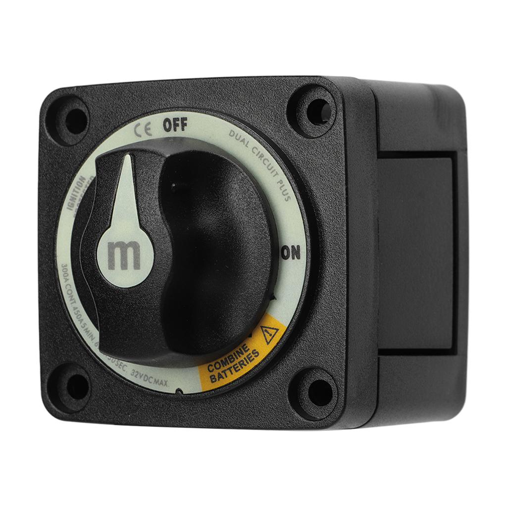 300A Battery Selector Switch Heavy Duty 3 Position Battery Isolator Cut Off Switch for RV Boat