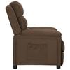VidaXL Fauteuil inclinable Marron Tissu 342343